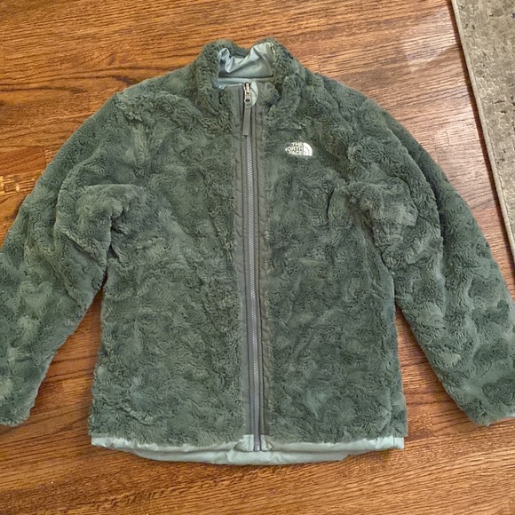 The North Face Girls’ Mossbud Swirl Reversible Jacket -  Jade - Picture 7 of 13